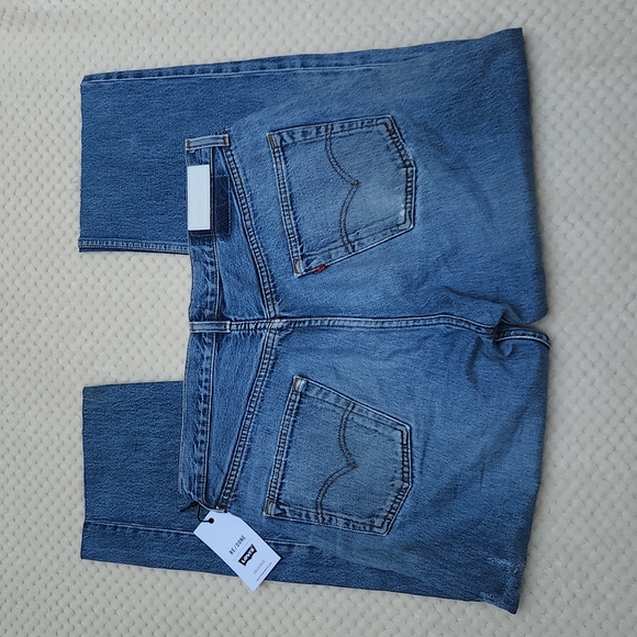 Nwt Levi's RE/DONE High Rise Distressed Stovepipe Jeans - Picture 5 of 16